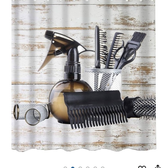 Salon image shower curtain T20 - Picture 4 of 5